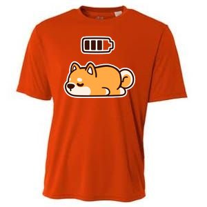 Low Battery Corgi Dog Cooling Performance Crew T-Shirt