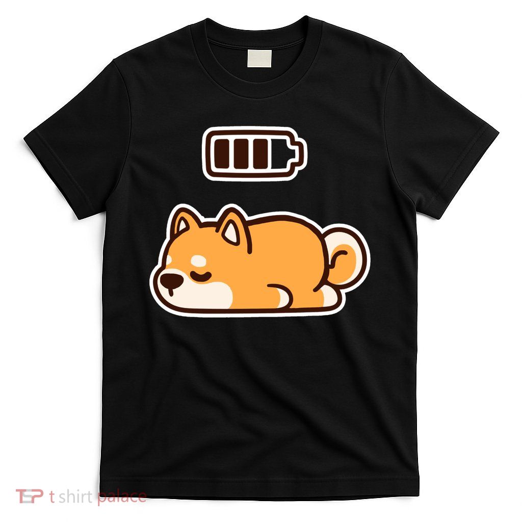 Low Battery Corgi Dog T-Shirt