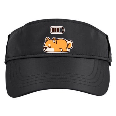 Low Battery Corgi Dog Adult Drive Performance Visor