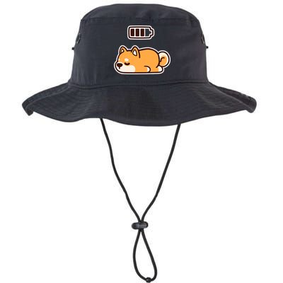 Low Battery Corgi Dog Bucket Hat