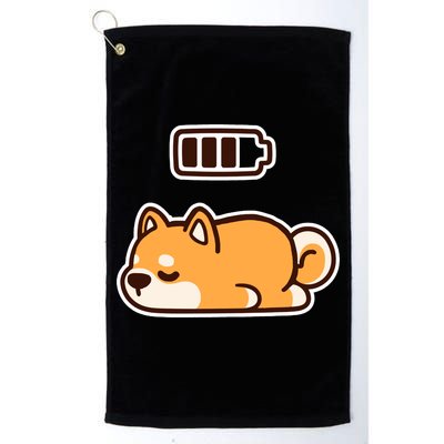 Low Battery Corgi Dog Golf Towel