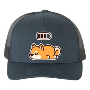 Low Battery Corgi Dog Yupoong Adult 5-Panel Trucker Hat