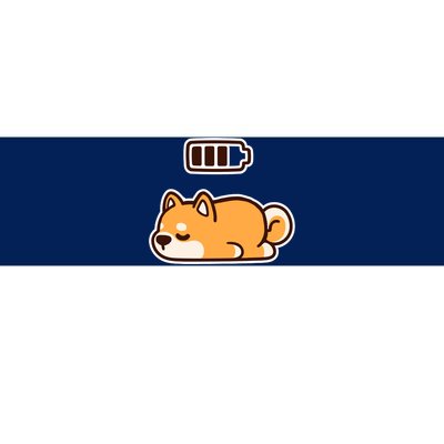 Low Battery Corgi Dog Bumper Sticker