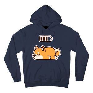 Low Battery Corgi Dog Tall Hoodie