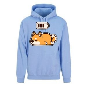 Low Battery Corgi Dog Unisex Surf Hoodie