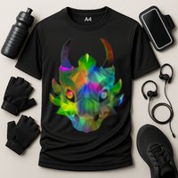 Low Poly Dragon Face Cooling Performance Crew T-Shirt