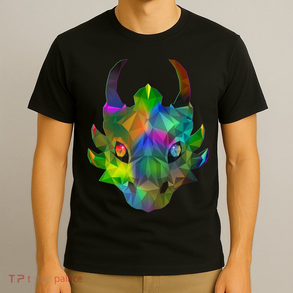 Low Poly Dragon Face T-Shirt