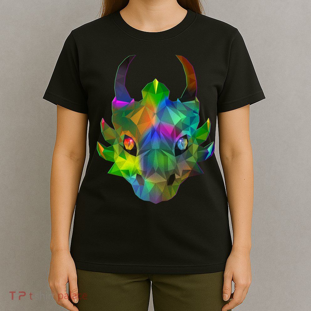 Low Poly Dragon Face T-Shirt