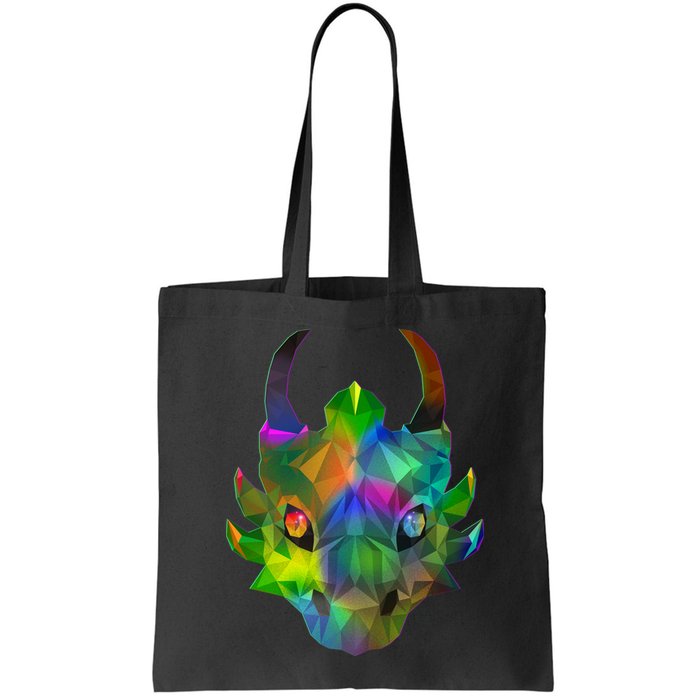 Low Poly Dragon Face Bag