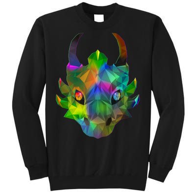 Low Poly Dragon Face Tall Sweatshirt