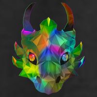 Low Poly Dragon Face 25L Jumbo Tote