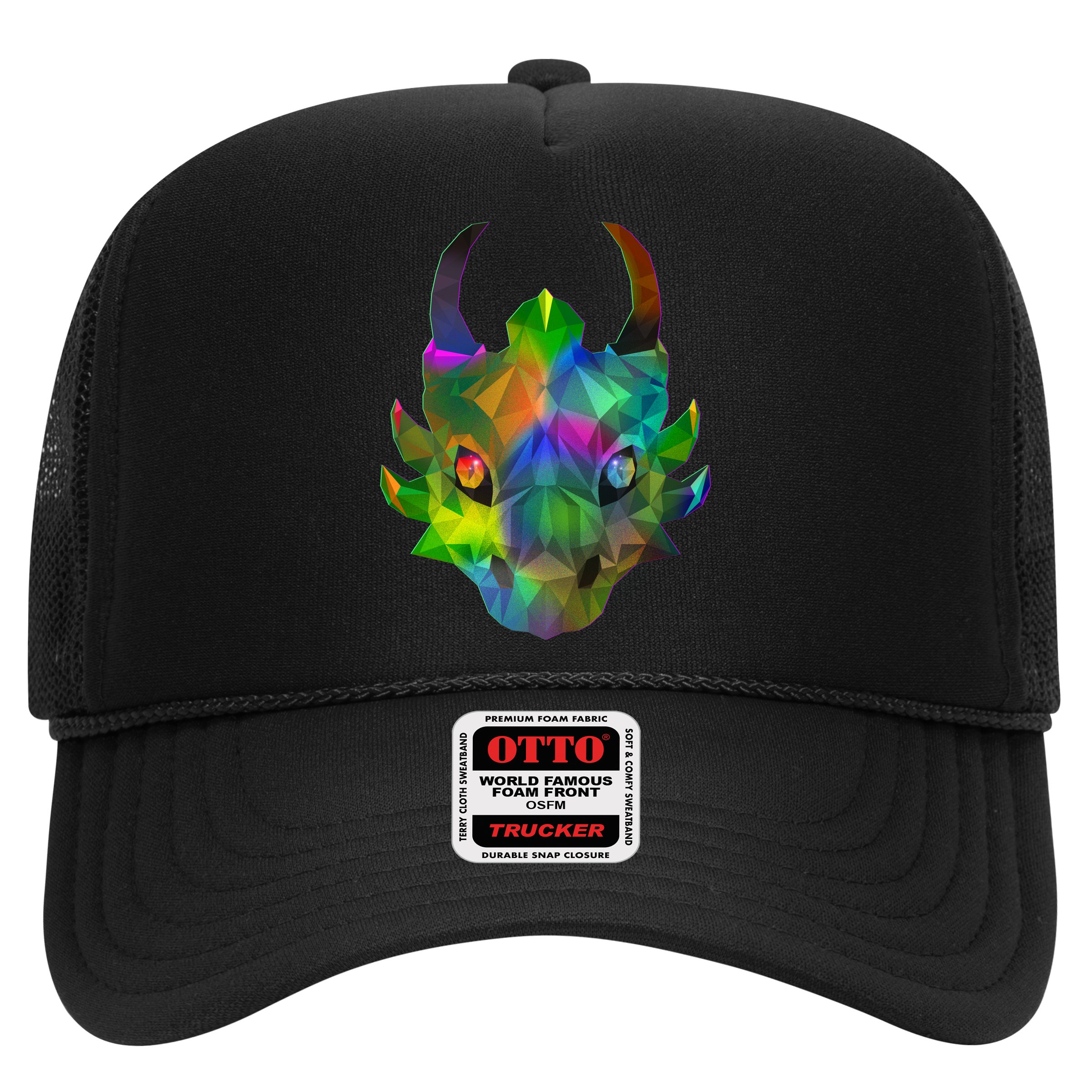 Low Poly Dragon Face Hat