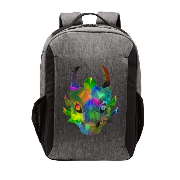 Low Poly Dragon Face Vector Backpack