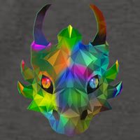 Low Poly Dragon Face Vector Backpack