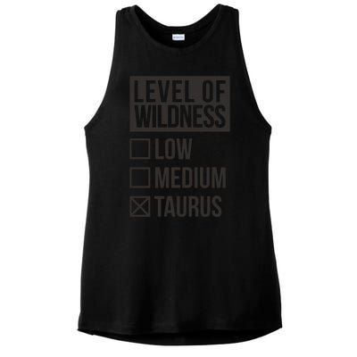 Level Of Wildness Taurus Ladies PosiCharge Tri-Blend Wicking Tank