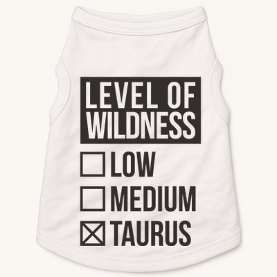 Level Of Wildness Taurus Doggie Tank