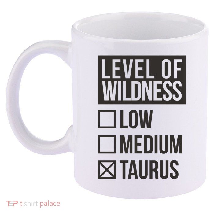 Level Of Wildness Taurus 11oz C Handle Ceramic Mug