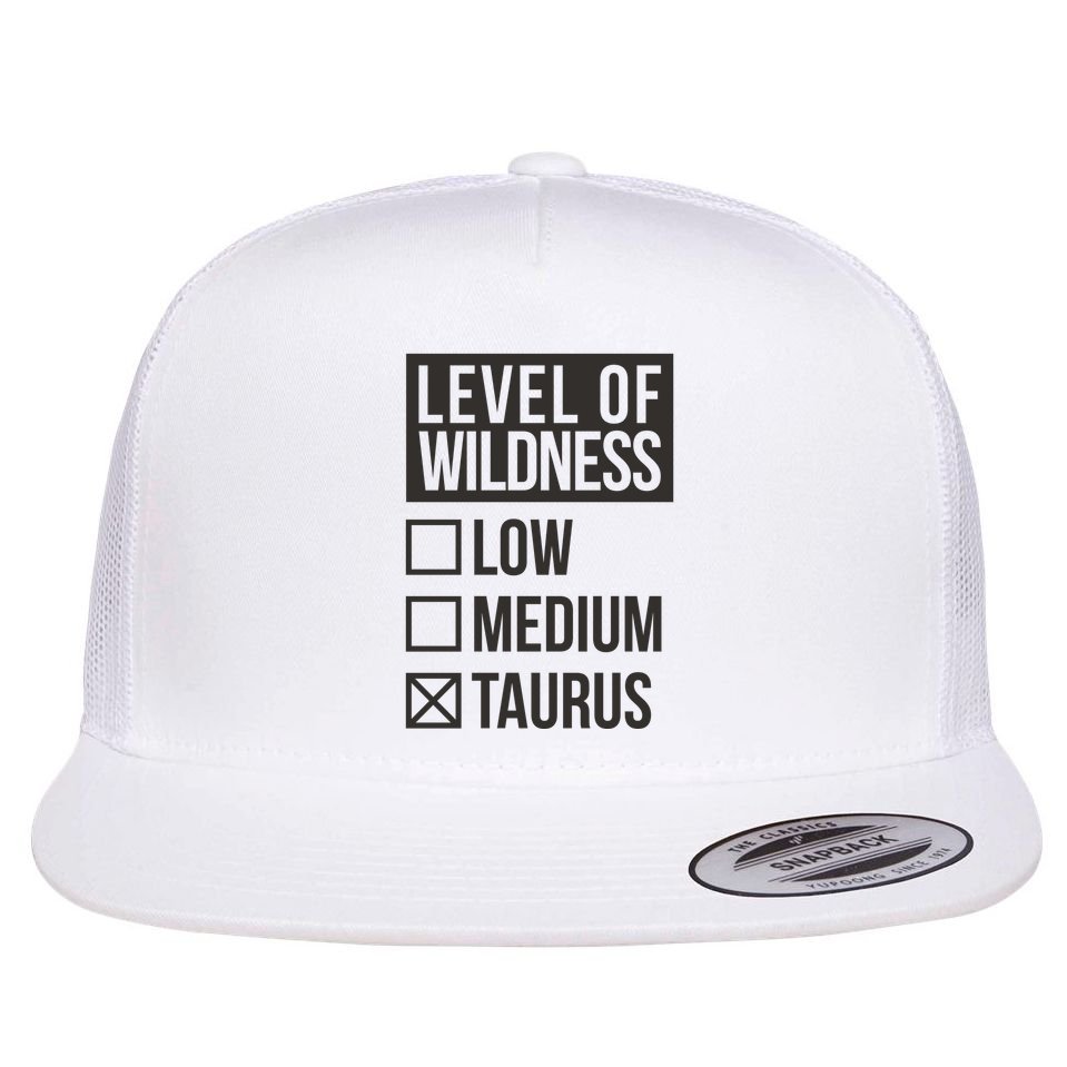 Level Of Wildness Taurus Flat Bill Trucker Hat