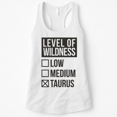 Level Of Wildness Taurus Womens Tank Top