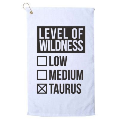 Level Of Wildness Taurus Golf Towel