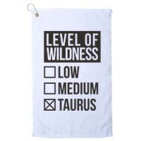 Level Of Wildness Taurus Golf Towel