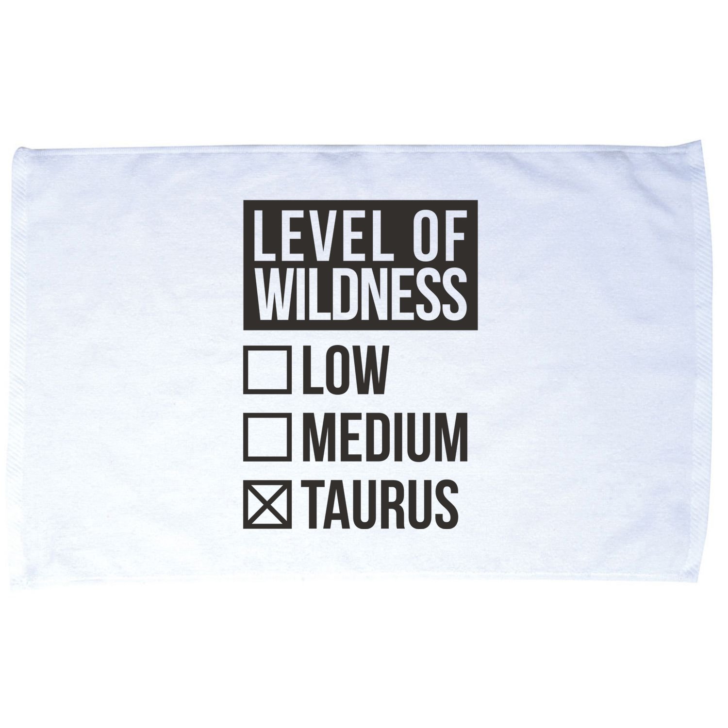 Level Of Wildness Taurus Microfiber Hand Towel