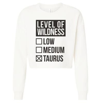 Level Of Wildness Taurus Cropped Pullover Crew