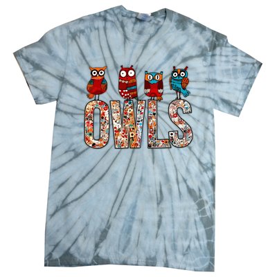 Love Owls Wo Owl Lovers Tie-Dye T-Shirt