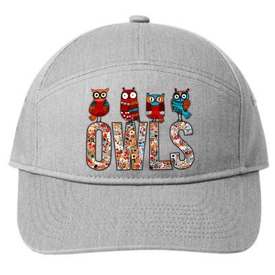 Love Owls Wo Owl Lovers 7-Panel Snapback Hat