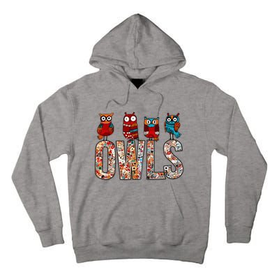 Love Owls Wo Owl Lovers Tall Hoodie