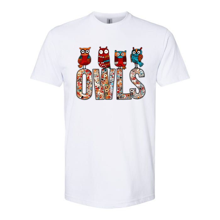 Love Owls Wo Owl Lovers Softstyle CVC T-Shirt