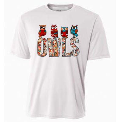 Love Owls Wo Owl Lovers Cooling Performance Crew T-Shirt