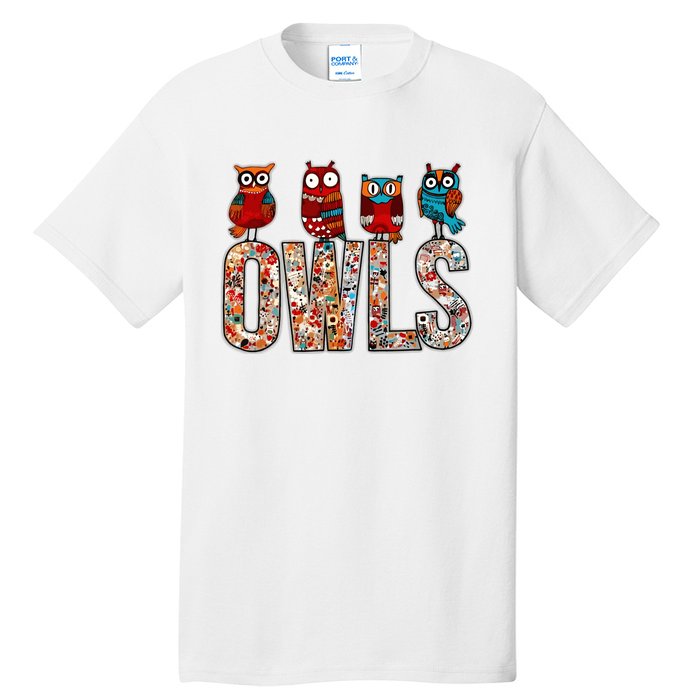 Love Owls Wo Owl Lovers Tall T-Shirt