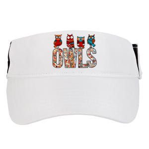 Love Owls Wo Owl Lovers Adult Drive Performance Visor