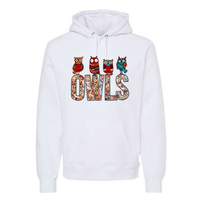 Love Owls Wo Owl Lovers Premium Hoodie