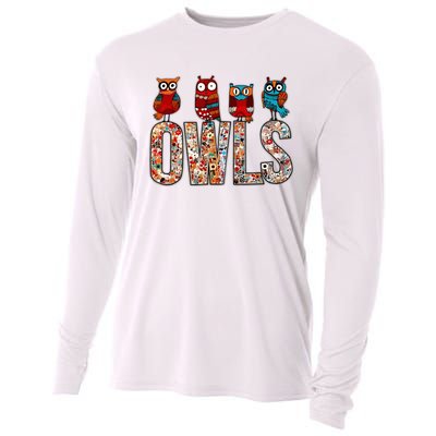 Love Owls Wo Owl Lovers Cooling Performance Long Sleeve Crew