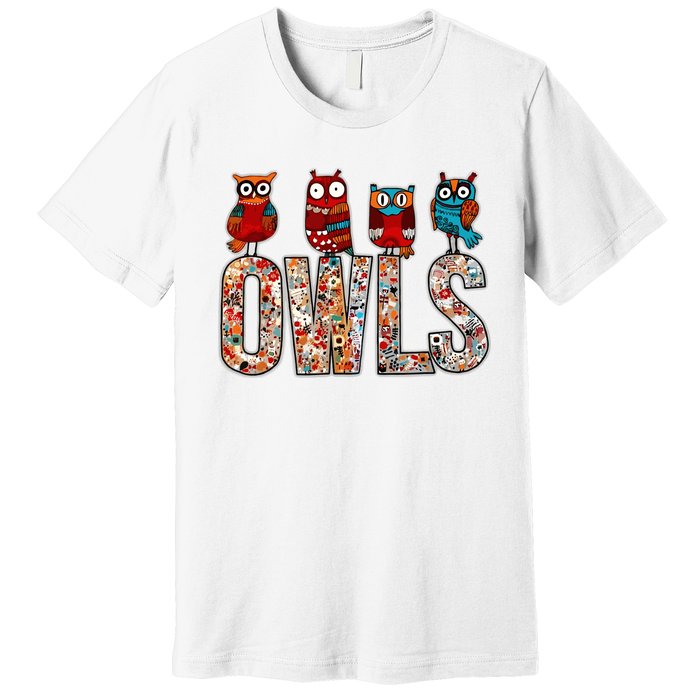 Love Owls Wo Owl Lovers Premium T-Shirt