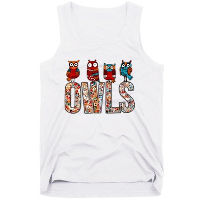 Love Owls Wo Owl Lovers Tank Top