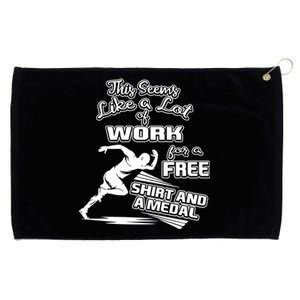 Lot Of Work For A Cute Gift Medal Funny Marathon Gift Grommeted Golf Towel