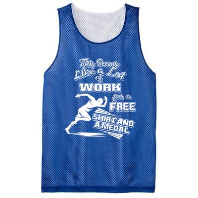 Lot Of Work For A Cute Gift Medal Funny Marathon Gift Mesh Reversible Basketball Jersey Tank