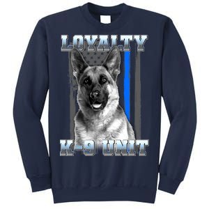 Loyalty K-9 Unit German Shepard Thin Blue Line Flag Sweatshirt