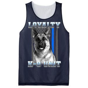 Loyalty K-9 Unit German Shepard Thin Blue Line Flag Mesh Reversible Basketball Jersey Tank