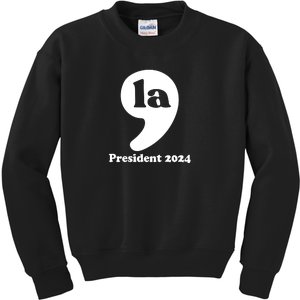 La President 2024 Graphic Kids Sweatshirt