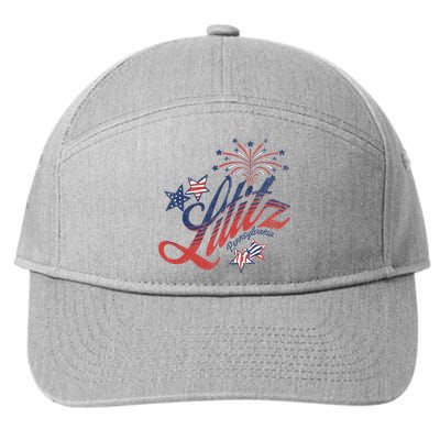 Lititz Pennsylvania 4th Of July 7-Panel Snapback Hat