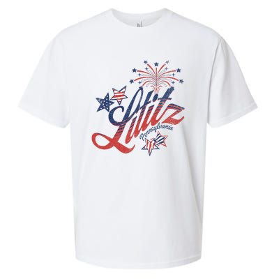 Lititz Pennsylvania 4th Of July Sueded Cloud Jersey T-Shirt