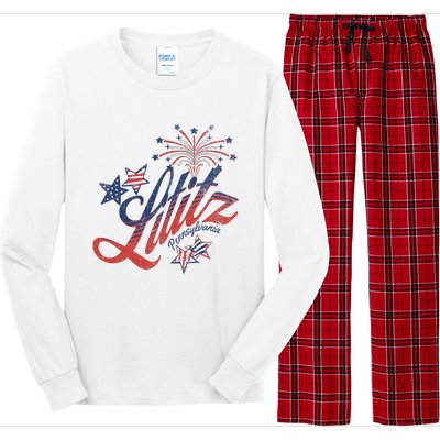 Lititz Pennsylvania 4th Of July Long Sleeve Pajama Set