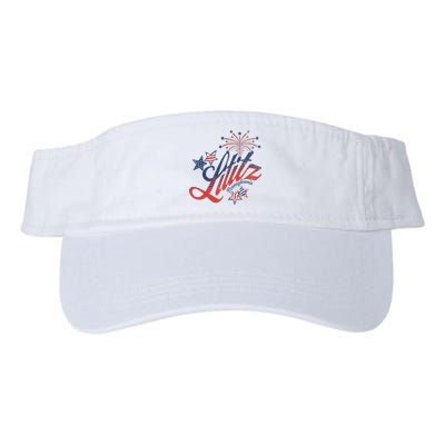 Lititz Pennsylvania 4th Of July Valucap Bio-Washed Visor