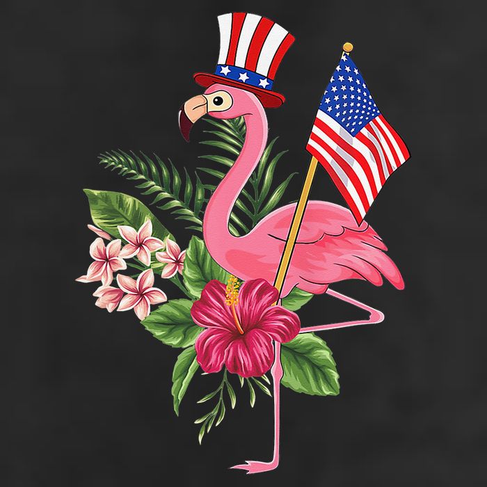 lamerica Patriotic 4th of July Flamingo American Adult Drive Performance Visor