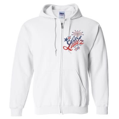 Lititz Pennsylvania 4th of July Full Zip Hoodie