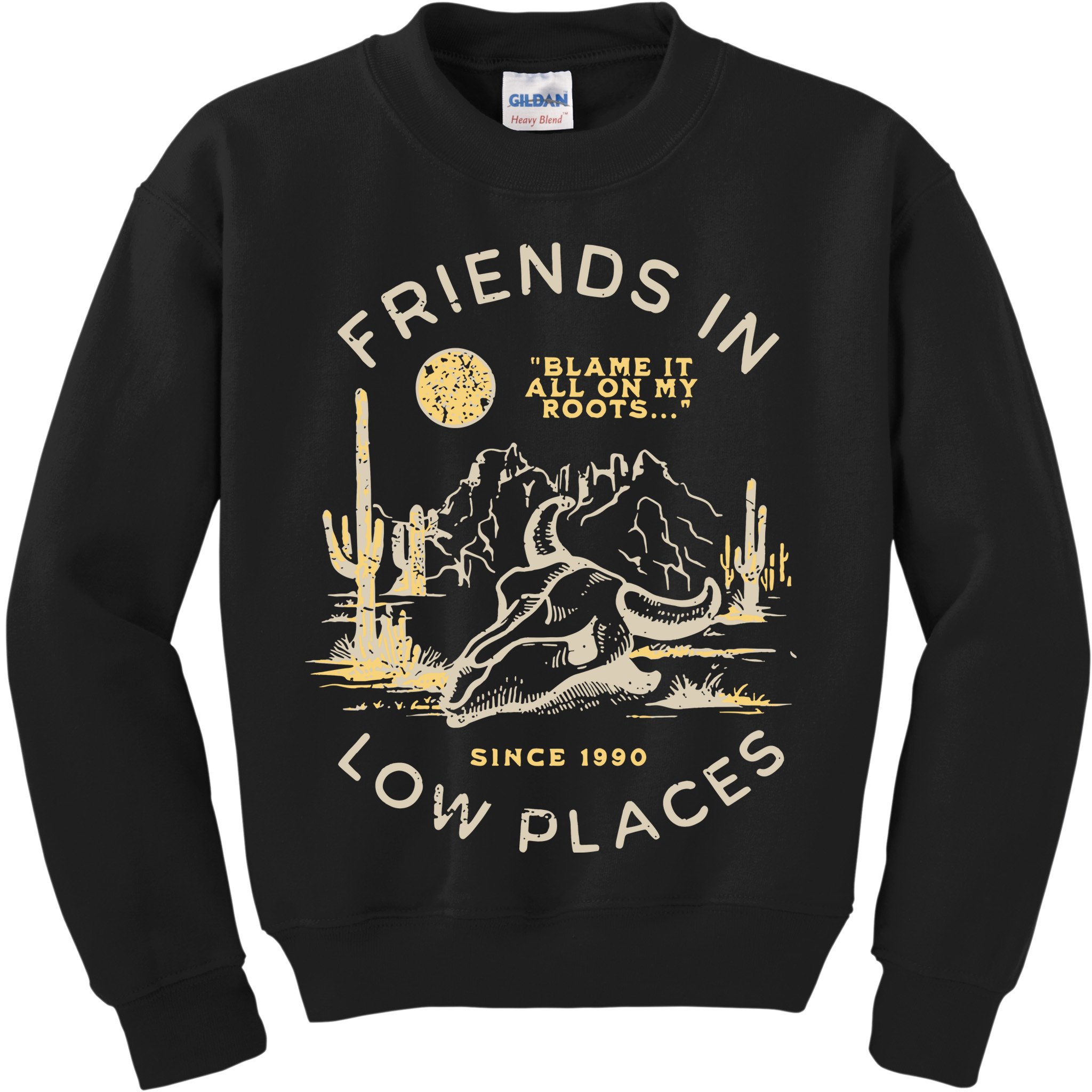 Low Places 90s Country Kids Sweatshirt